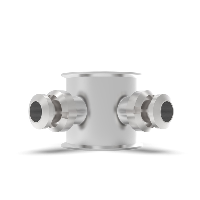 4×4 Inline Spool w/ (2) 1.5 Sights | Assembled 1.5 Tri-Clamp Sights