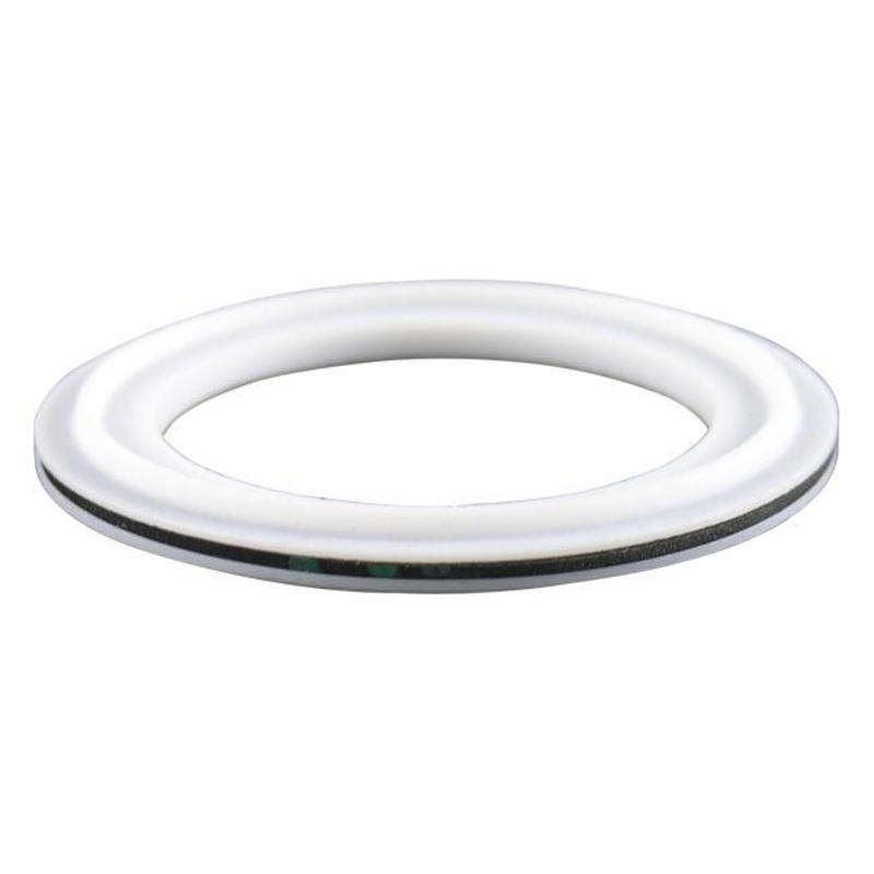 PTFE Envelope Tri-Clamp Gasket, w/FKM Fluoroelastomer Filler