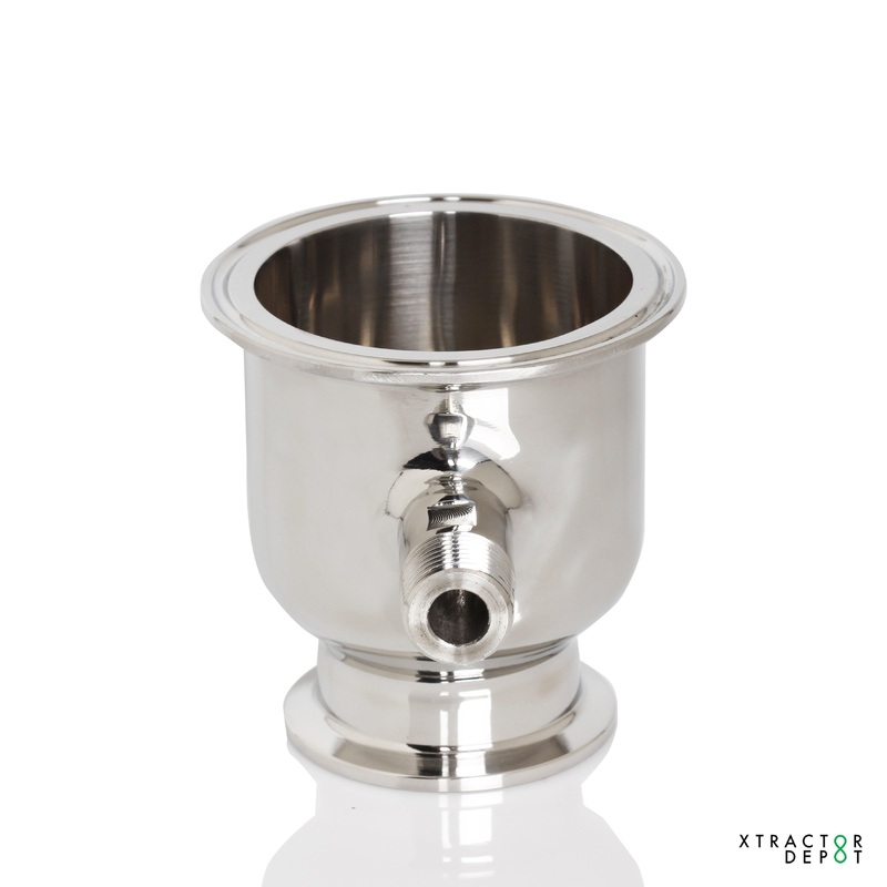 Hemispherical Reducer w/ 1/2 MNPT Side-port NO FILTER PLATE