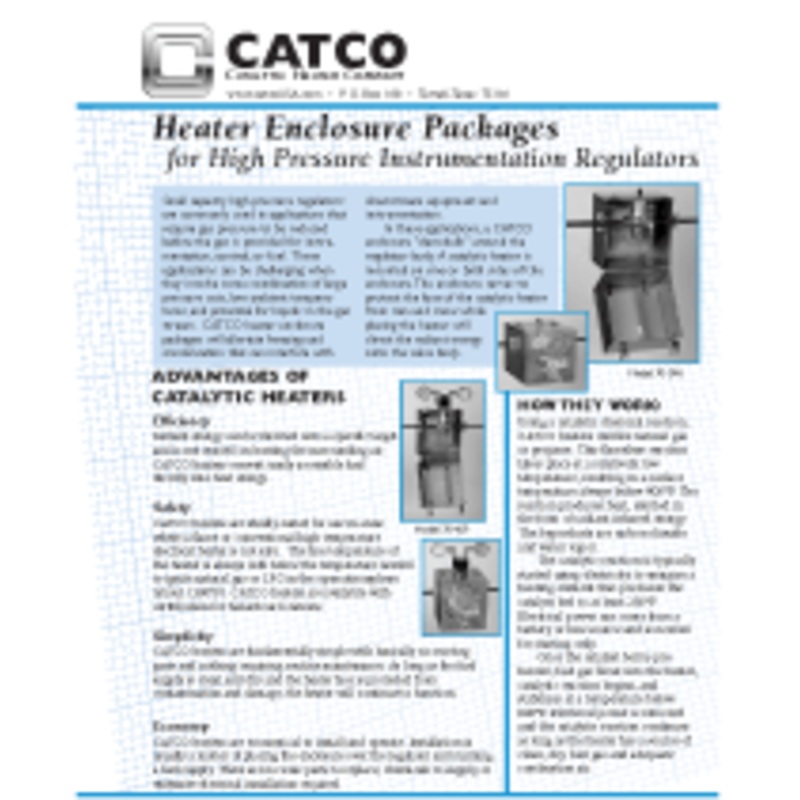 Enclosure Packages for High Pressure Instrumentation Regulators