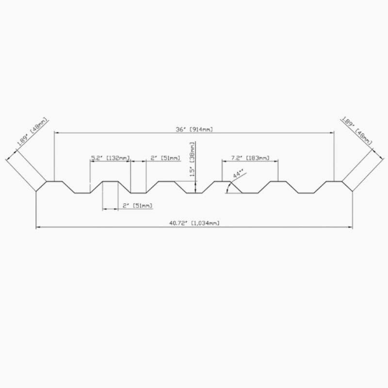Polycarbonate Skylight Panel – 7.2 Panel – Clear – 12′