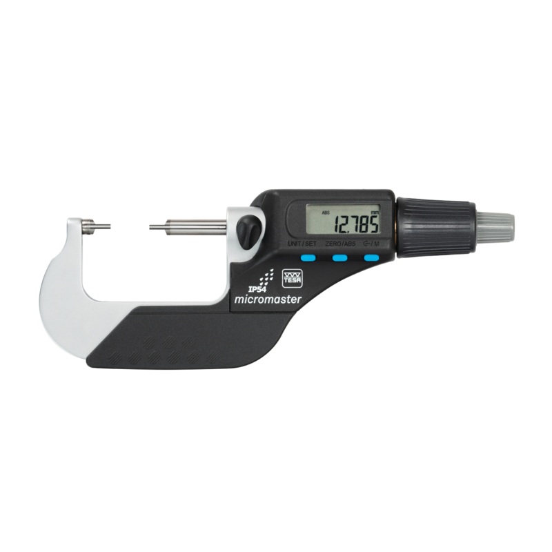 Tesa Digital Micromaster 0-30mm with small measuring faces 06030034