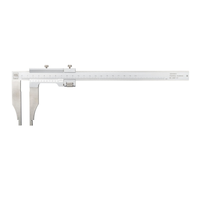 Tesa Workshop Vernier Calipers without fine adjustment, 0-200mm, 0.02mm 00510509