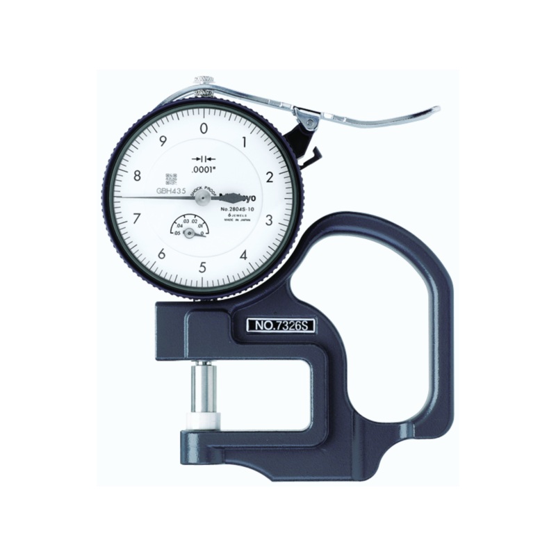 Dial Indicator Thickness Gauge, Lens Thickness, 0-0.05 7312S