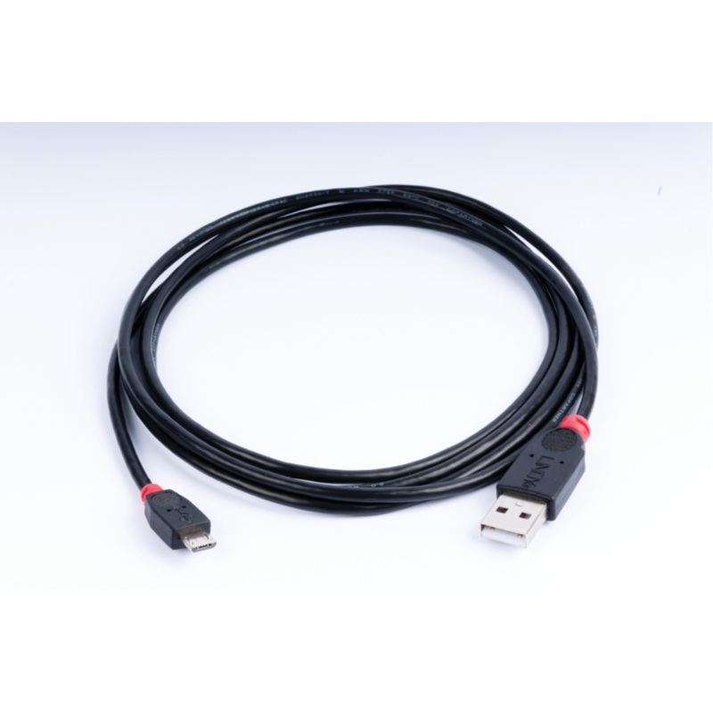 USB to micro-USB cable, 2 m for connection of RUGOSURF 20 to PC
