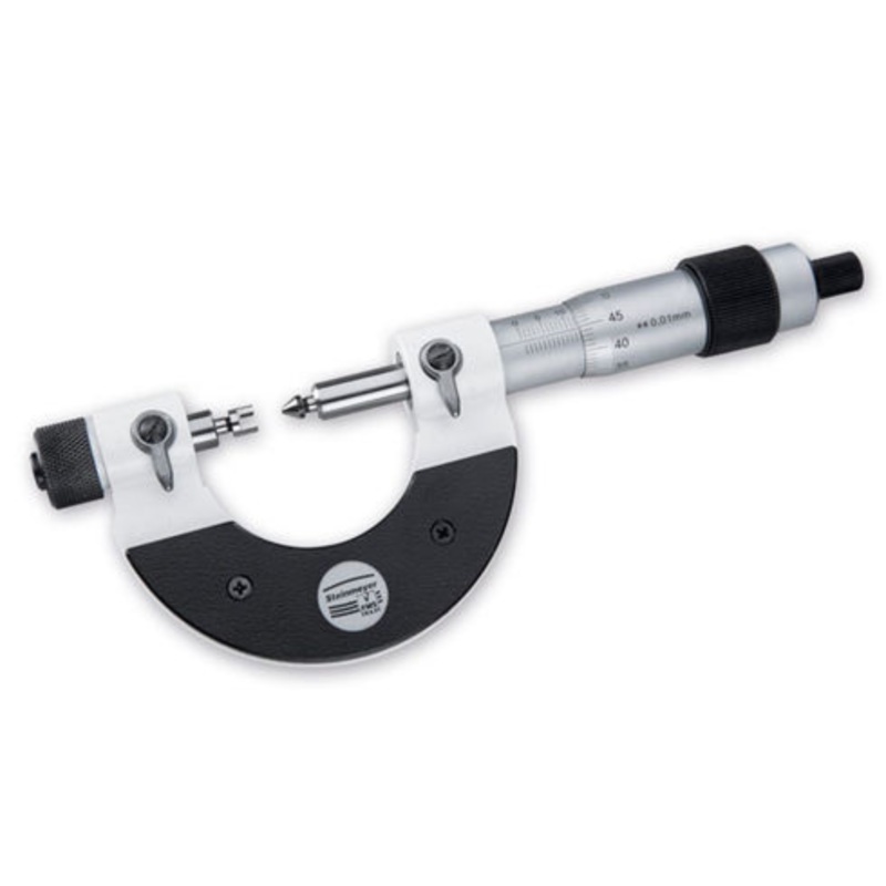 Steinmeyer Analogue Thread Micrometer with Interchangeable Anvils 75-100mm 76933040420