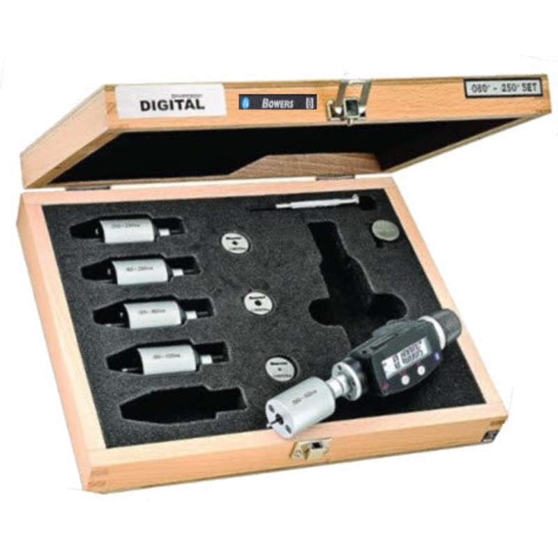 Bowers Electronic Internal Bore Micrometer Set 2-6mm Range SXTD1i-BT
