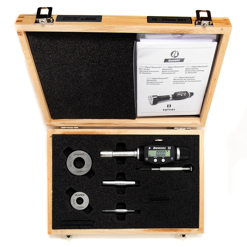 Bowers XT3 Digital Bore Gauge Set With Bluetooth  10-20mm/3/8-3/4 SXTD4M-BT