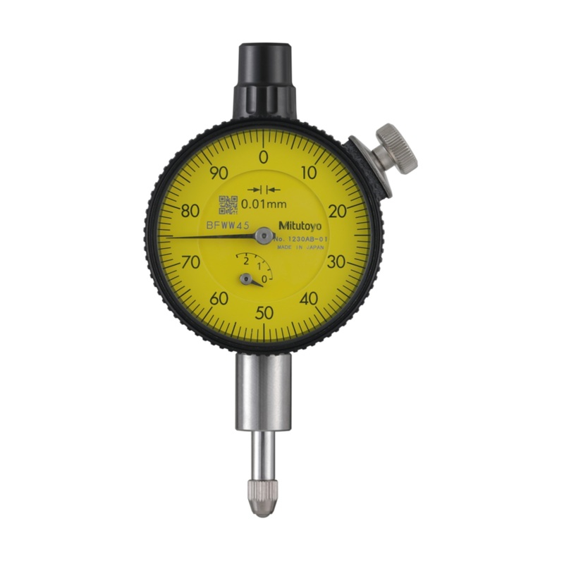 Dial Gauge, Flat Back, ANSI/AGD Type 2,5mm, 0,01mm 1230AB-01