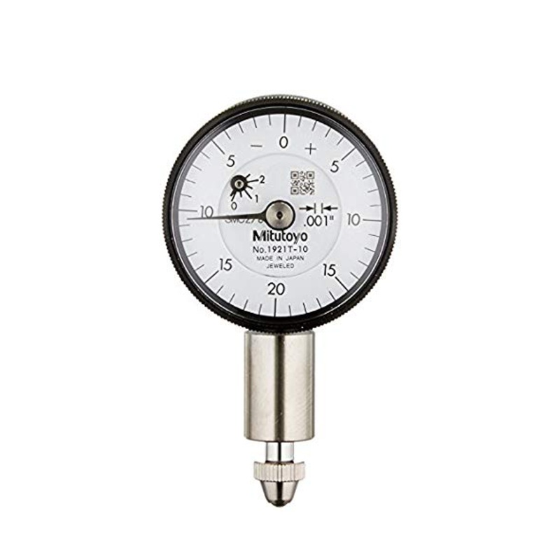 Dial Gauge, Flat Back, ANSI/AGD Type Jewelled Bearing, 0,1, 0,001 1921AB-10