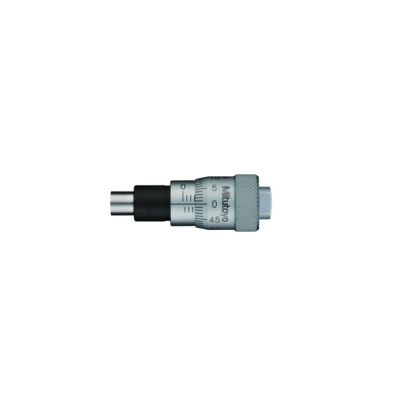 Micrometer Head, Short Thimble Type 0-6,5mm, 0,01mm, Flat 148-301-10