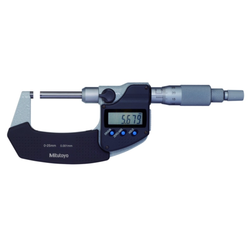Mitutoyo Digital Micrometer, Non Rotating Spindle 25-50mm 406-251-30