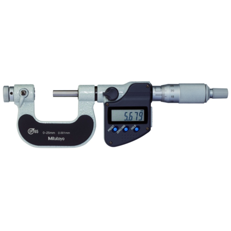 Mitutoyo Digital Screw Thread Micrometer IP65 Inch/Metric, 0-25mm 326-251-30