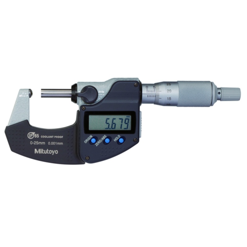 Mitutoyo Digital Tube Micrometer, Spherical Anvil IP65 0-25mm 395-251-30