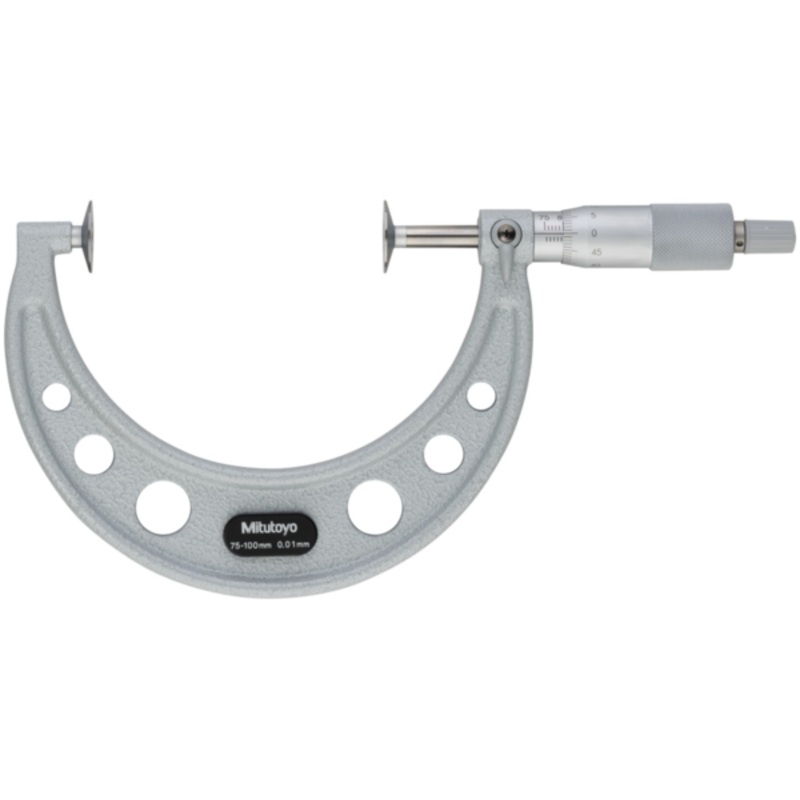 Mitutoyo Disc Micrometer, Hardened Steel Disks 125-150mm, Disk=30mm 123-106