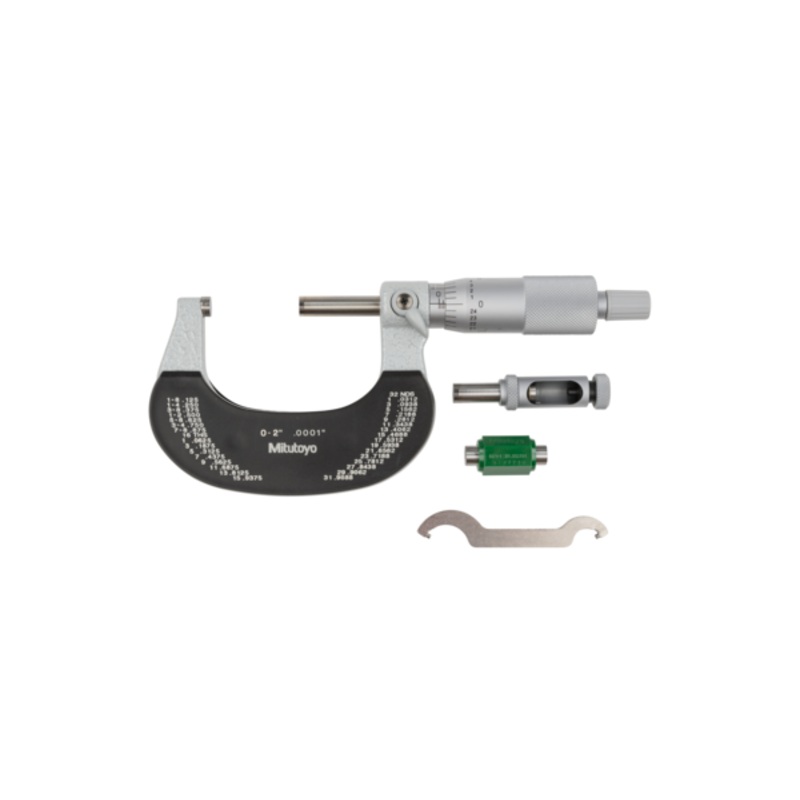Mitutoyo Outside Micrometer Interchangeable Anvil 0-2 104-165