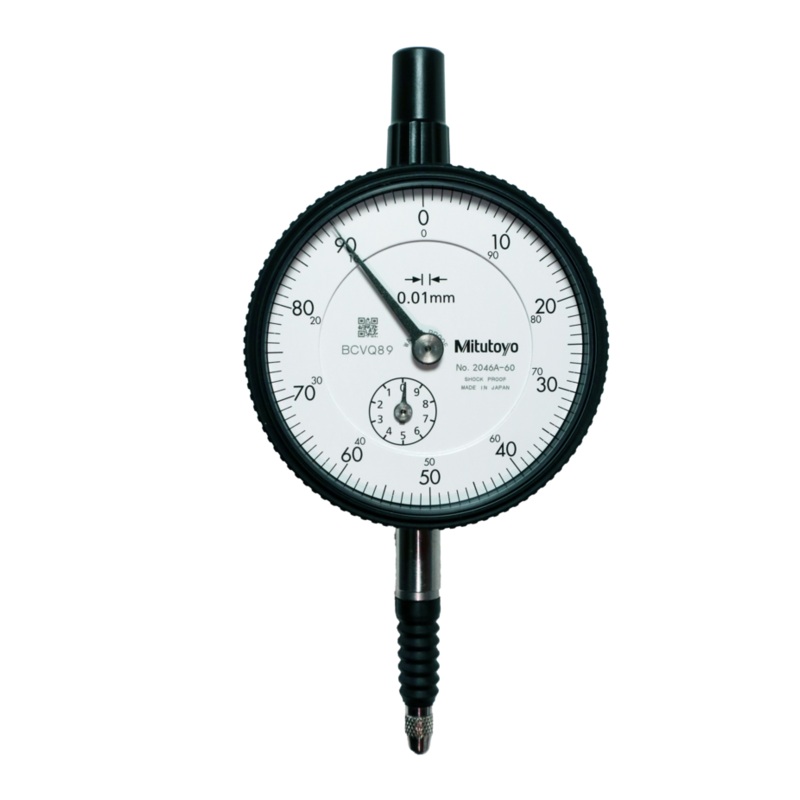 Dial Gauge, Lug Back, ISO Type IP64, 10mm, 0,01mm 2046A-60