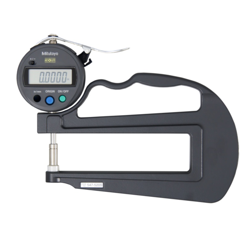 ABS Digital Thickness Gauge with ID-S Inch/Metric, 0-0,47, 0,0005, 4,72 Throat 547-520S