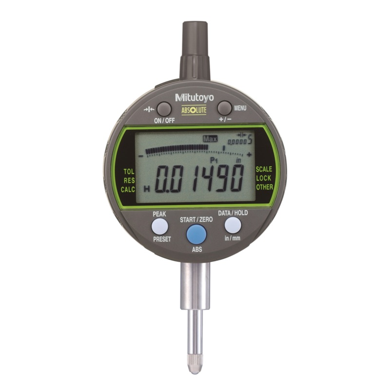 Digital Indicator, Peak Hold ID-C ASME/ANSI Type, Inch/Metric, 0,5, 0,00005, Lug Back Plate 543-302B-10