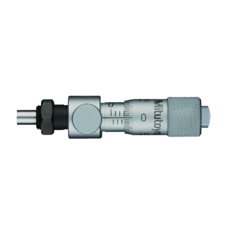 Micrometer Head Locking Screw Type 0-6.5mm, 0.01mm, Flat, with Clamp Nut 148-221-10