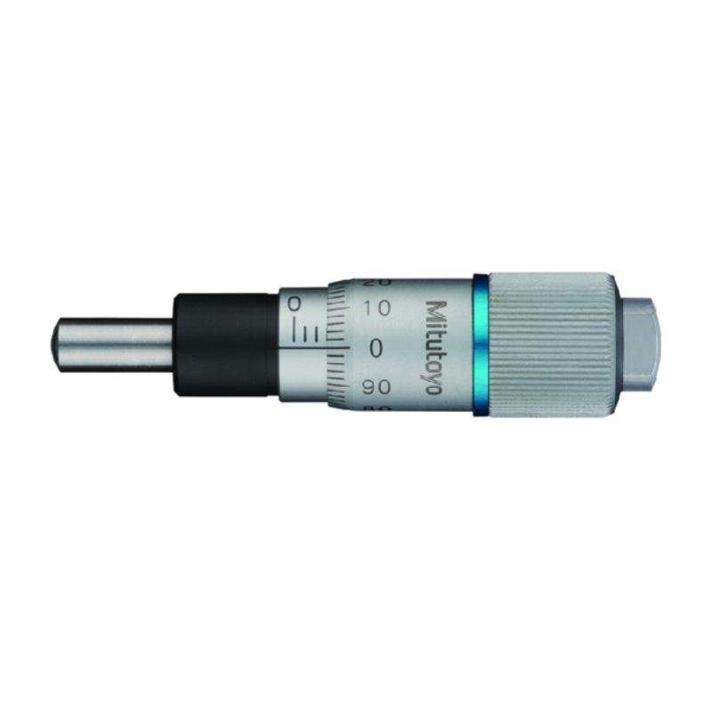 Micrometer Head, Spindle Feed 0.1mm/rev. 0-6.5mm, 0.002mm, Spherical 148-142-10