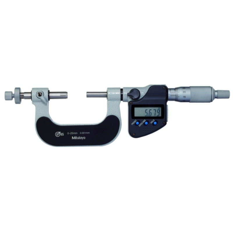 Mitutoyo Digital Screw Thread Micrometer IP65 Inch/Metric, 25-50mm 326-252-30