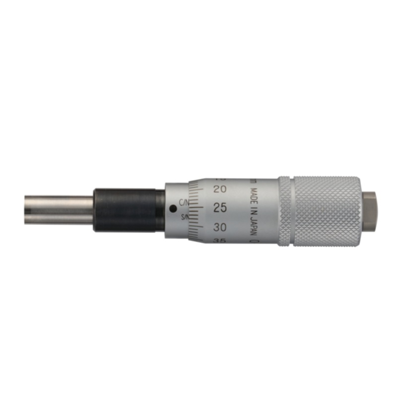 Micrometer Head, Carbide Tipped Spindle Standard Type, 0-15mm, 0,01mm, Flat, Rev. Reading 149-821-10