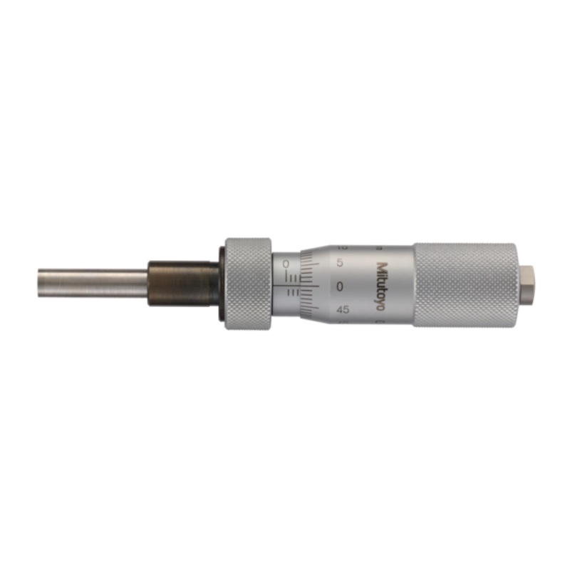 Micrometer Head, Medium-sized Type Standard Type, 0-25mm, 0,001mm, Flat, with Spindle Lock, w/o Ratched 150-211-10