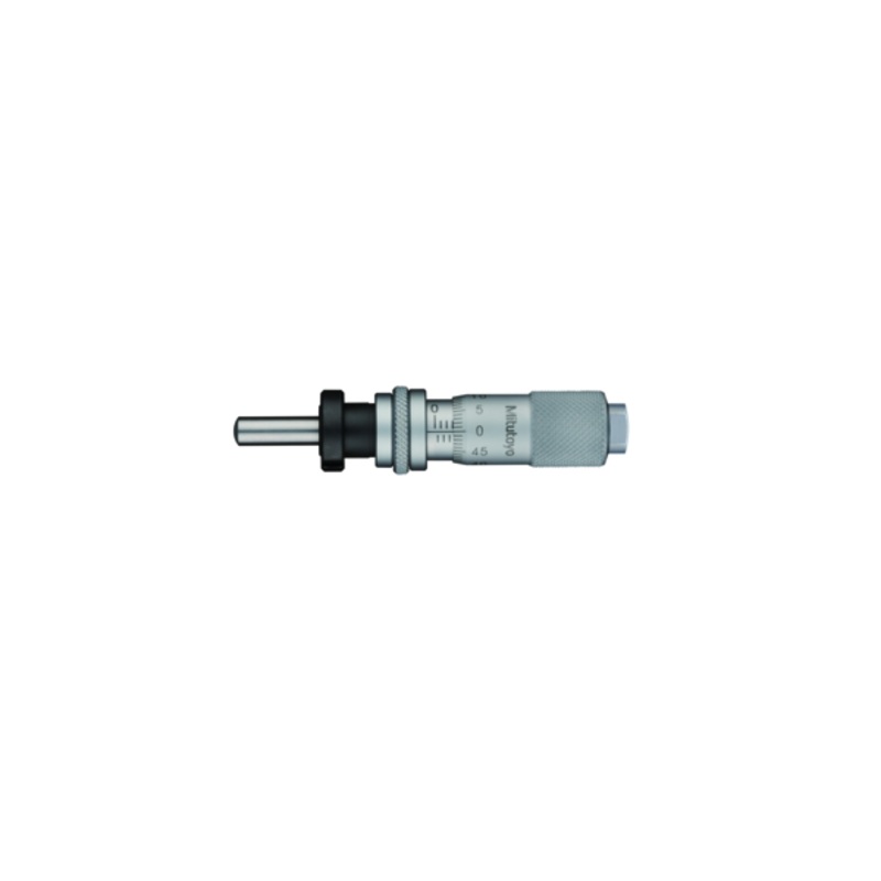 Micrometer Head, Small Standard Type 0-13 mm, 0,01mm, Spherical, with Clamp Nut/Spindle Lock 148-804-10