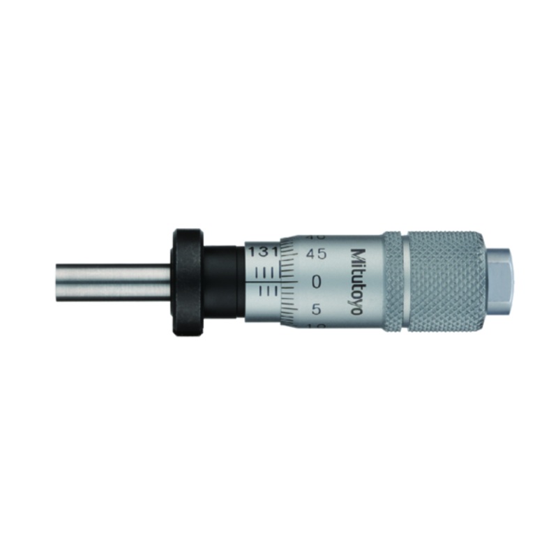 Micrometer Head, Small Standard Type 0-13mm, 0,01mm, Flat, with Clamp Nut, Rev. Reading 148-822-10