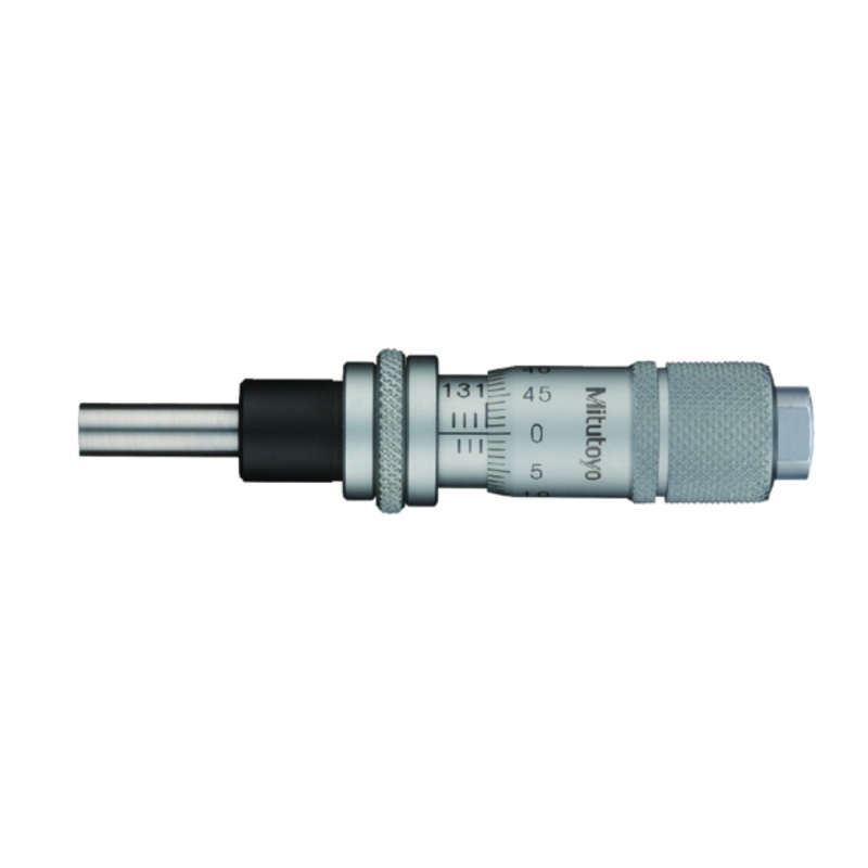 Micrometer Head, Small Standard Type 0-13mm, 0,01mm, Flat, with Spindle Lock, Rev. Reading 148-823-10