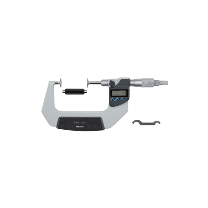 Mitutoyo Digital Disc Micrometer 25-50mm, Non-Rotating Spindle, Disk=20mm 369-251-30