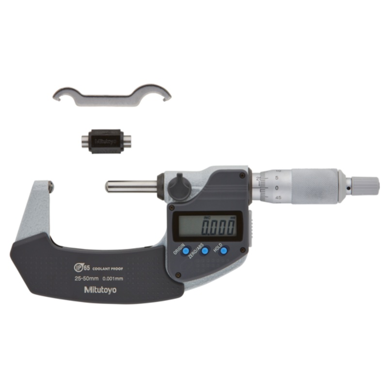 Mitutoyo Digital Tube Microm. Sph. Anvil/Spindle 25-50mm, IP65 395-272-30