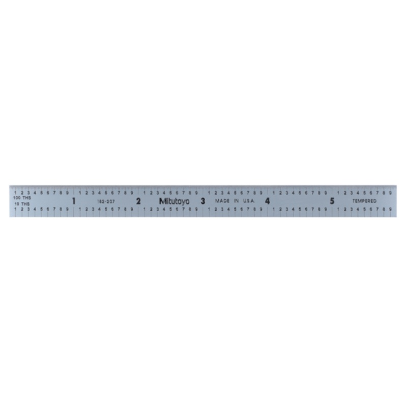 Steel Rule, Fully-Flexible Rule 150mm/6, Metric/Inch 182-207