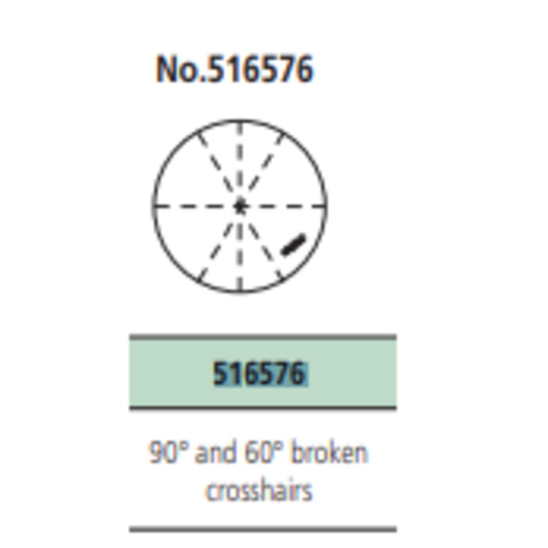 516576 Reticle Broken Cross hair and 60 Angle
