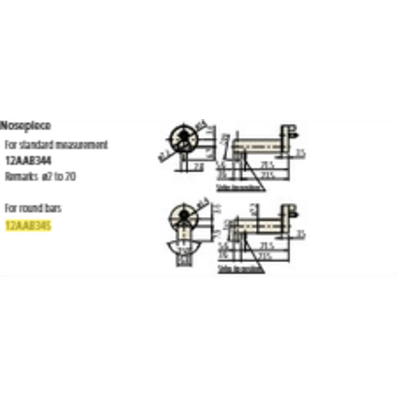 Cylindrical surface nosepiece for Surftest SJ-410, SJ-500 12AAB345