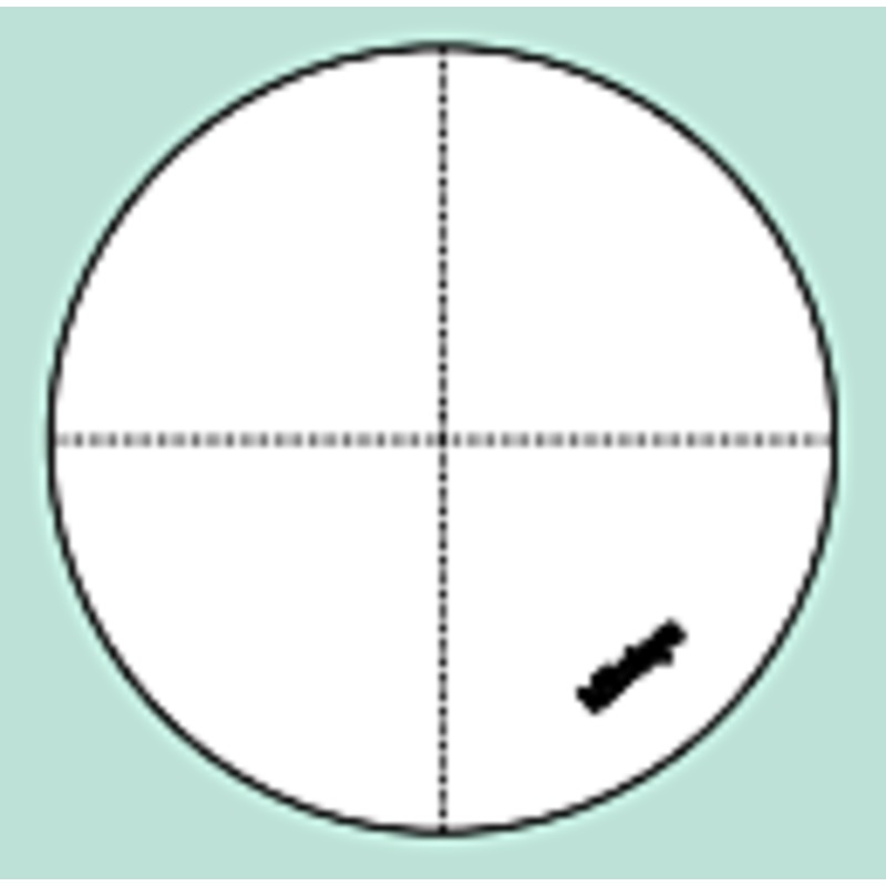 Reticle for MF Gen. B Broken Cross-hair (7 m line width) 12AAG838
