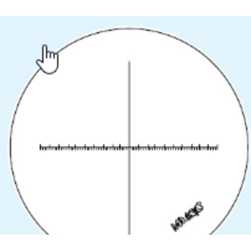Reticle for MF Gen. B Cross-hair 20 mm scale (0,1 Reading) 12AAG842