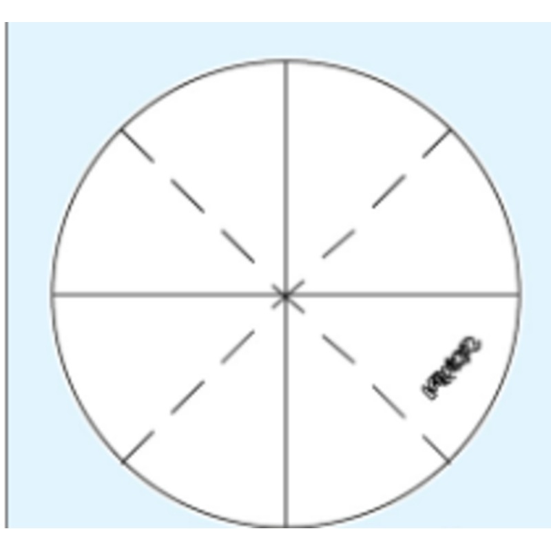 Reticle for MF Gen. B Cross-hair and 45 Broken Lines 12AAG839