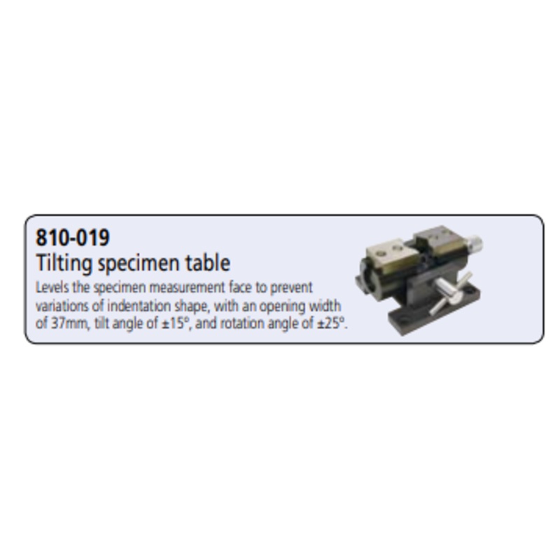 Adjustable tilting vise Micro Vickers hardness testing machines 810-019