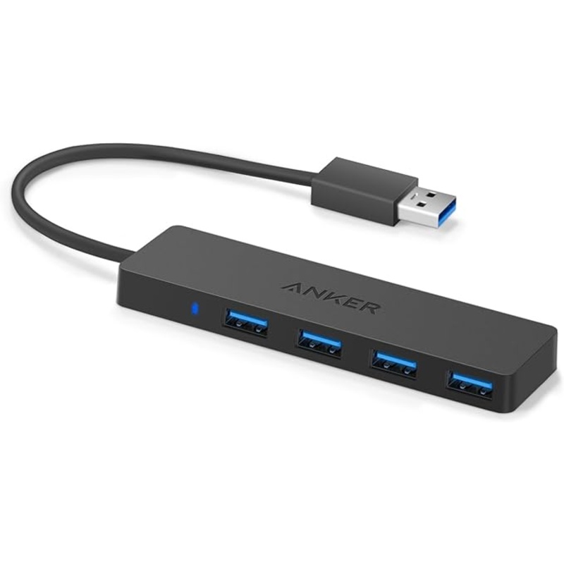 AK-848061090116 Anker 4-Port USB 3.0 Ultra Slim Data Hub for Macbook, Mac Pro/mini, iMac, Surface Pro, XPS, Notebook PC, USB Flash Drives, Mobile HDD