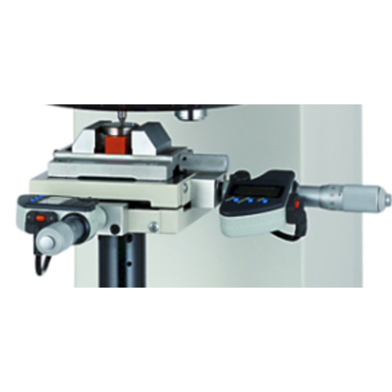 Mitutoyo Manual XY stage w. digital micrometers 25x25mm  HM-200 Series 810-420