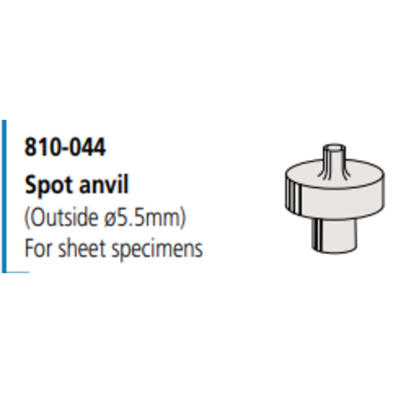 Stepped spot anvil 5.5 mm Step height 13 mm  hardness testing machines 810-044