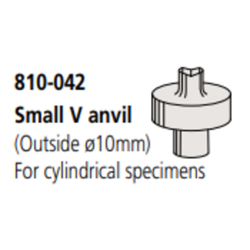 Stepped V-anvil, step height 13 mm groove length 10 mm,  4mm- 16 mm 810-042