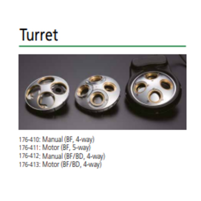 Turret for MF-U Manual (BD), 4 Pos., with Sensor 176-412