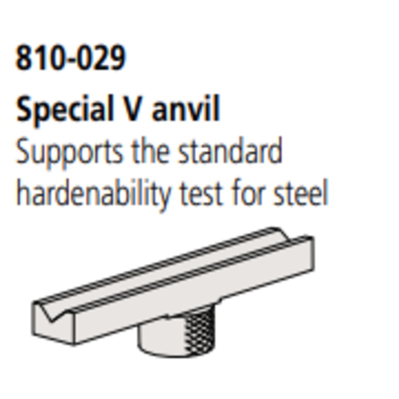 V-anvil 50 mm- 100 mm  L 400mm Hardness testing machines 810-029