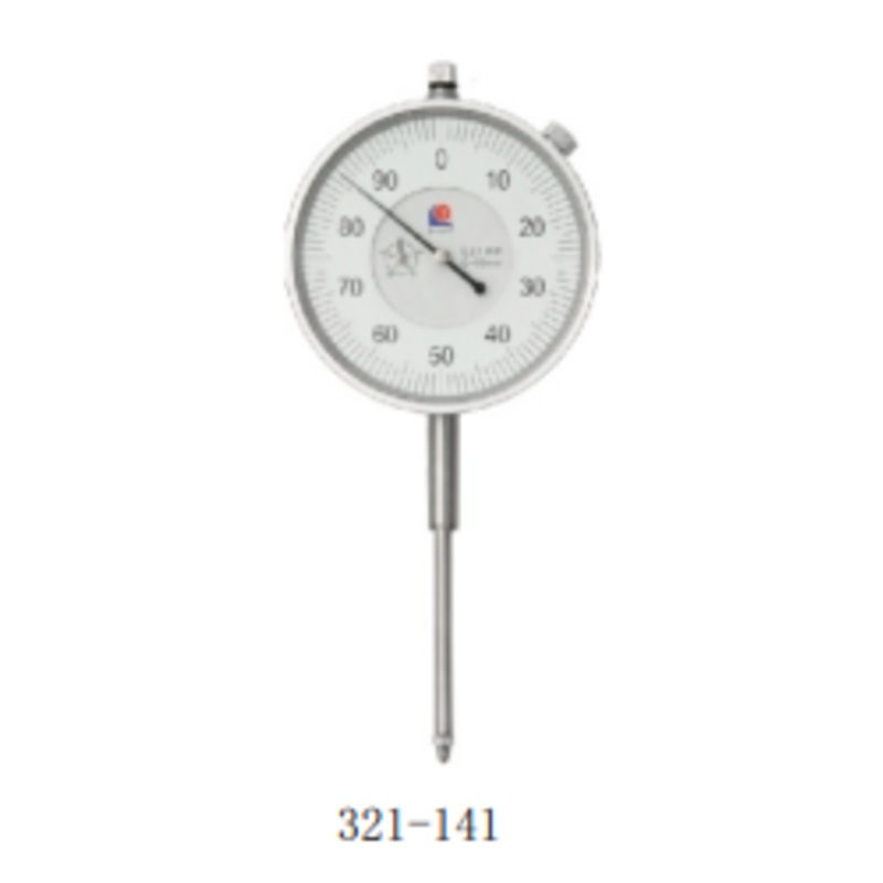INSPEC 321-141 50mm .01mm Plunger Type Dial Indicator, 80 mm face range 50mm