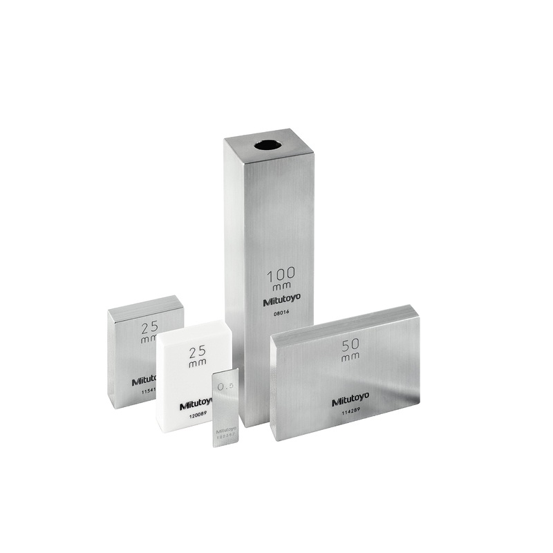 Mitutoyo Gauge Block, Metric, with JCSS Cert. ISO, Grade K, Ceramic, 1mm 613611-016