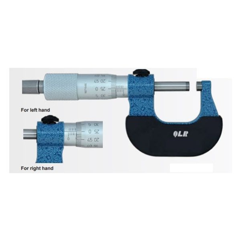 Inspec 101-01-103, 0-1” Left and Right Hand Micrometers Carbide measuring faces Graduation .001”