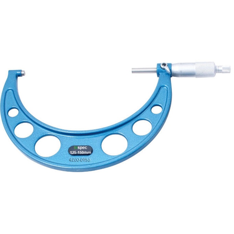 Inspec 106-06-000 Outside Micrometer 125-150mm Carbide Measuring faces Painted on fine cast frame Graduation .01mm